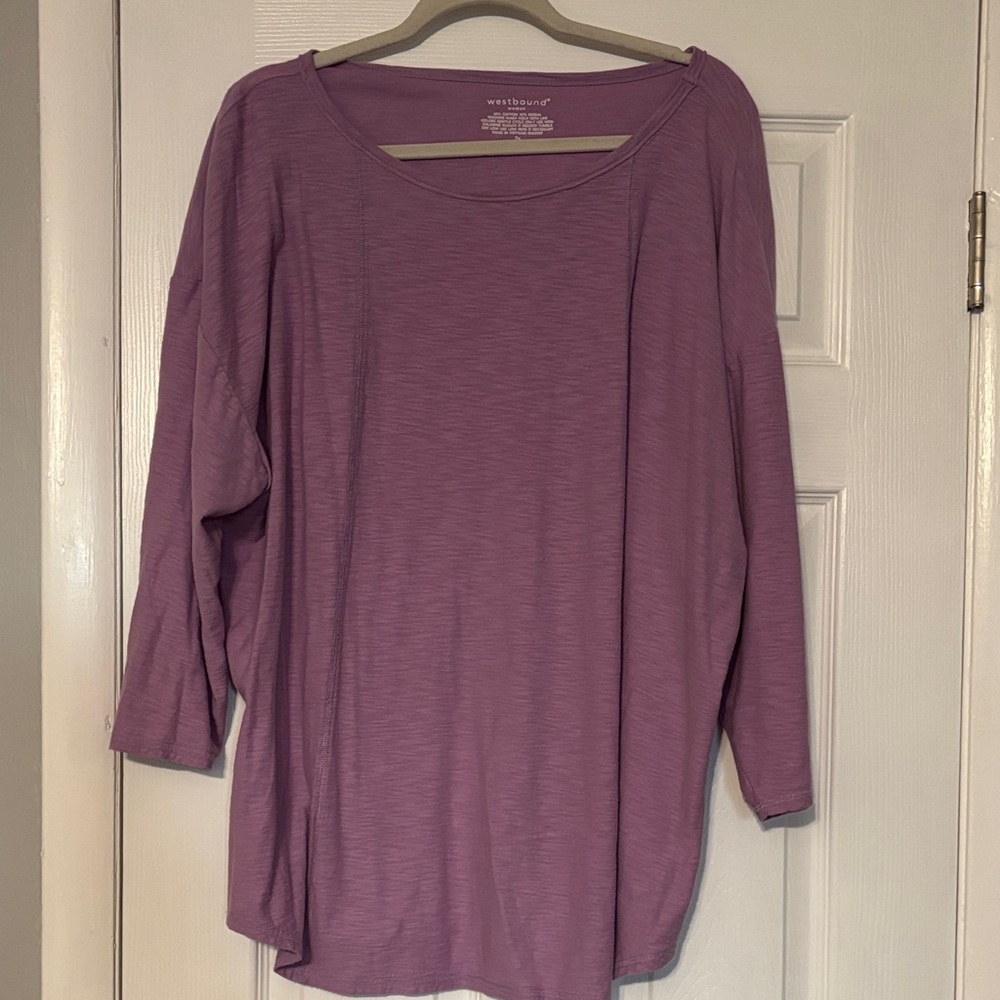 Westbound Women's Long Sleeve Top in Lavender